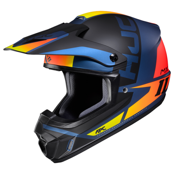 HJC CS-MX II CREED ORANGE BLUE HELMET