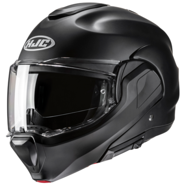 HJC F100 SOLID SEMI FLAT BLACK HELMET
