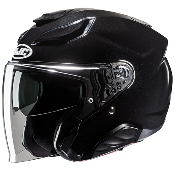 HJC F31 SOLID METAL BLACK HELMET