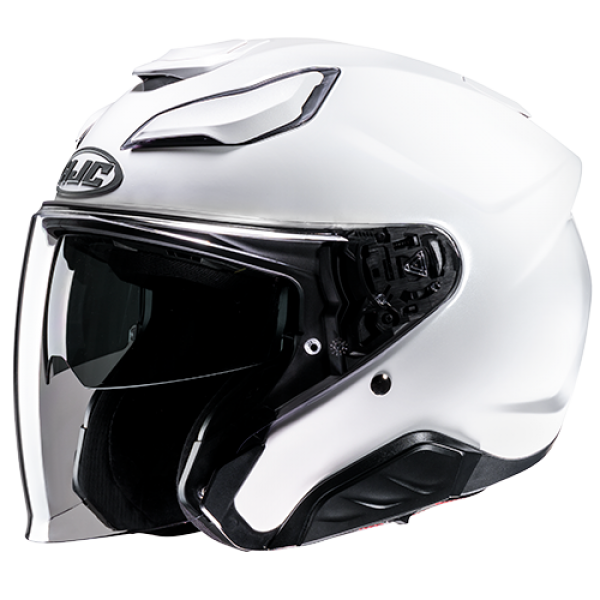 HJC F31 SOLID PEARL WHITE HELMET