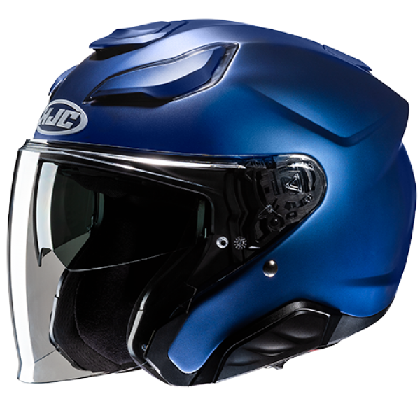 HJC F31 SOLID SEMI FLAT METALLIC BLUE HELMET