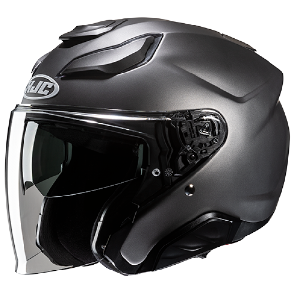 HJC F31 SOLID SEMI FLAT TITANIUM HELMET