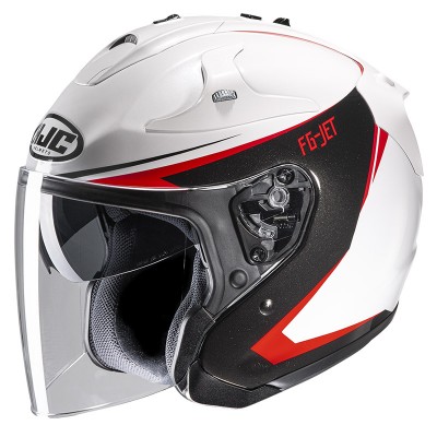 Hjc Fg Jet Balin White Red Helmet