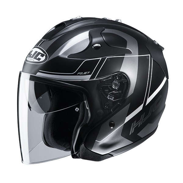 Hjc Fg Jet Komina Silver Helmet