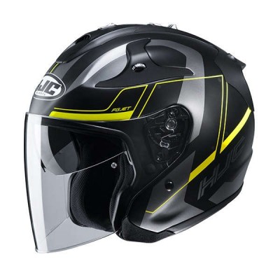 Hjc Fg Jet Komina Yellow Helmet