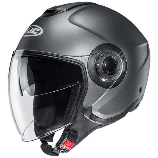 HJC I40N SOLID SEMI FLAT TITANIUM HELMET