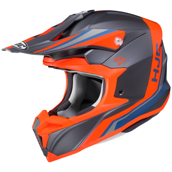 HJC I50 FLUX GRAY ORANGE HELMET