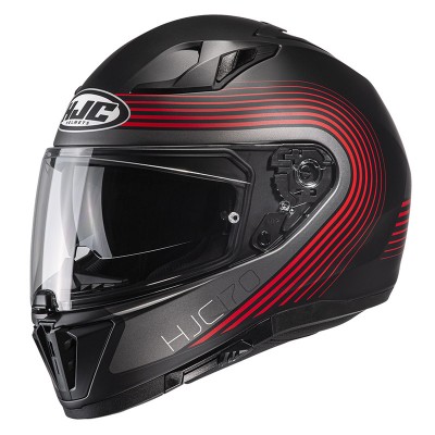 Hjc I70 Surf Black Red Helmet