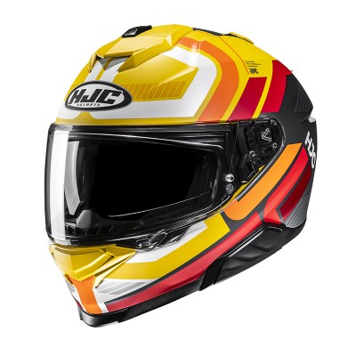 HJC I71 VIZ YELLOW ORANGE HELMET 