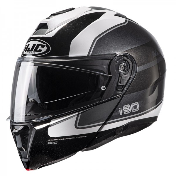 Hjc I90 Wasco Modular Black White Helmet