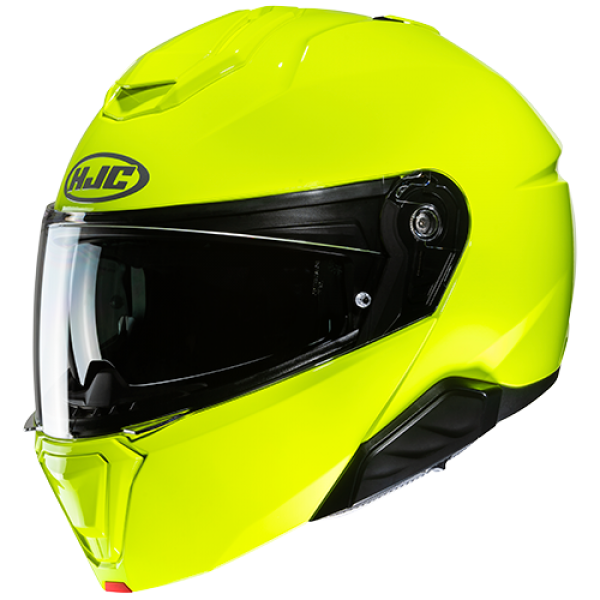 HJC I91 SOLID FLUORESCENT GREEN HELMET