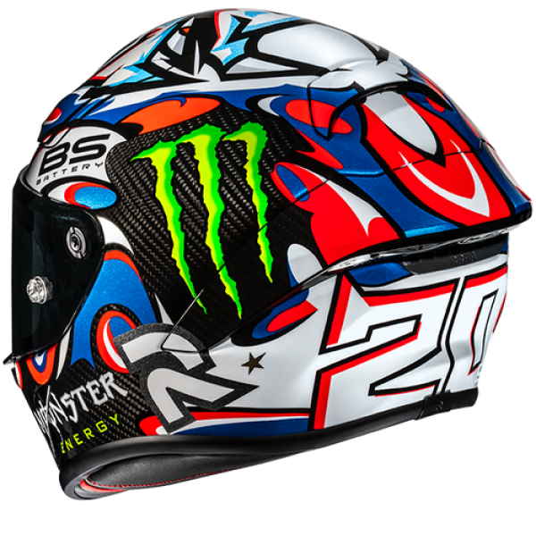 HJC RPHA 1 V2 CARBON QUARTARARO LE MANS III MC21 HELMET HJC RPHA 1 V2 CARBON QUARTARARO LE MANS III MC21 HELMET