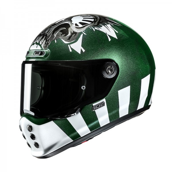 HJC V10 CRANIA GREEN HELMET 