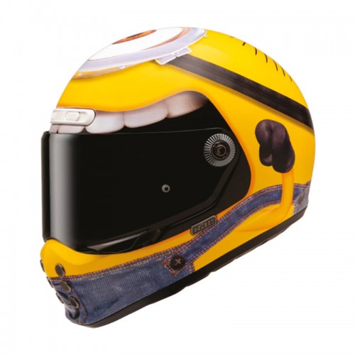 HJC V10 Stuart Yellow Minions Fiber Helmet