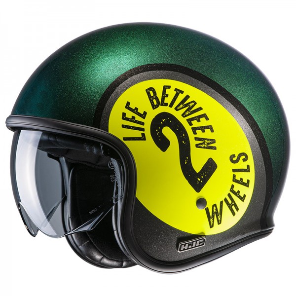 Hjc V30 Harvey Green Yellow Helmet