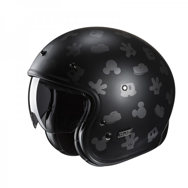 HJC V31 DISNEY MICKEY BLACK OPEN FACE HELMET