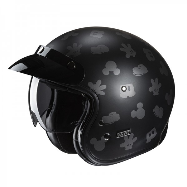 HJC V31 DISNEY MICKEY BLACK OPEN FACE HELMET
