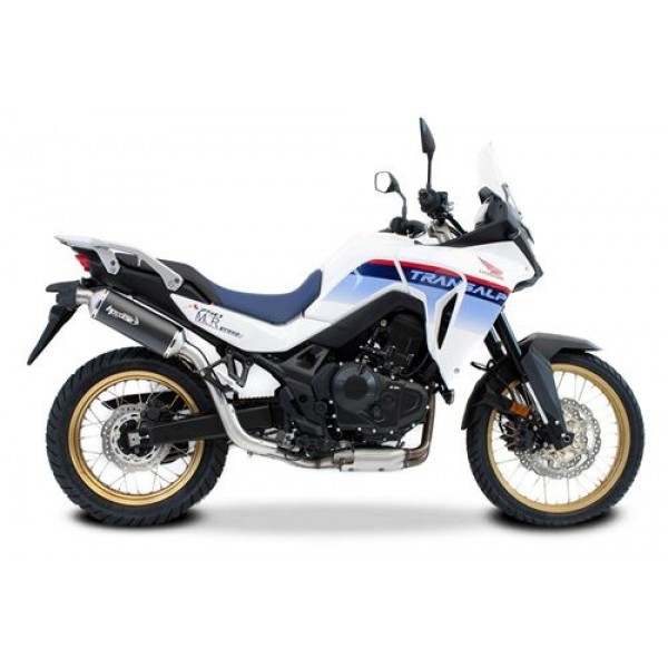 HP CORSE SP-1 SHORT BLACK TITANIUM FOR HONDA XL750 TRANSALP 2023-2024 PART # HOSP1750HC-AB