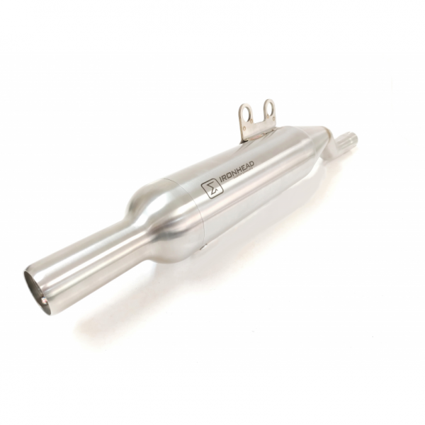 IXIL HC1-3S FULL SYSTEM-IRONHEAD ROUND MATT INOX FOR BENELLI IMPERIALE 400 2021-2023 PART # HB5039SS