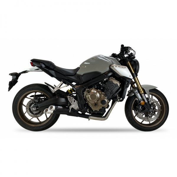 IXIL L3XB FULL SYSTEM-DUAL HYPERLOW BLACK XL FOR HONDA CBR 650 R 2021-2023 PART # XH6342XB