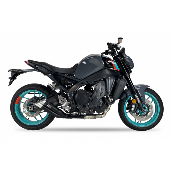 IXIL L3XB FULL SYSTEM-DUAL HYPERLOW BLACK XL FOR YAMAHA MT-09 2021-2023 PART # XY9383XB