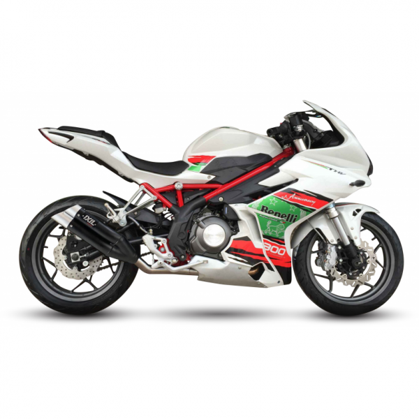 IXIL L3XB SLIP ON-DUAL HYPERLOW BLACK XL FOR BENELLI BJ 300 GS-C-BN 302 R 2021-2023 PART # XB5309XB