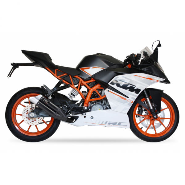 IXIL L3XB SLIP ON-DUAL HYPERLOW BLACK XL FOR KTM RC 390 2021-2023 PART # XM3353XB