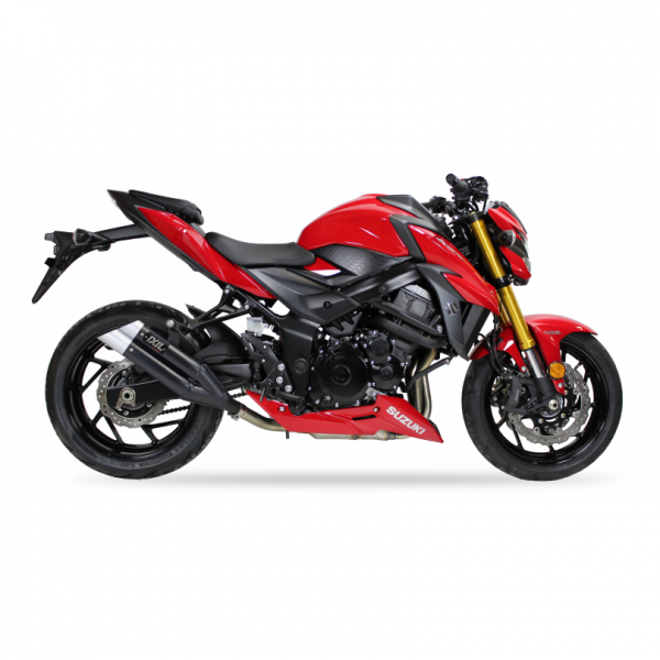 IXIL L3XB SLIP ON-DUAL HYPERLOW BLACK XL FOR SUZUKI GSX-S 750 2021-2023 PART # XS8362XB