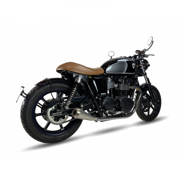 IXIL OVC11SS SLIP ON RIGHT AN LEFT MUFFLER-IRONHEAD CONICAL MATT INOX FOR TRIUMPH BONNEVILLE NEWCHURCH-SE 2021-2023 PART # OT464-465SS