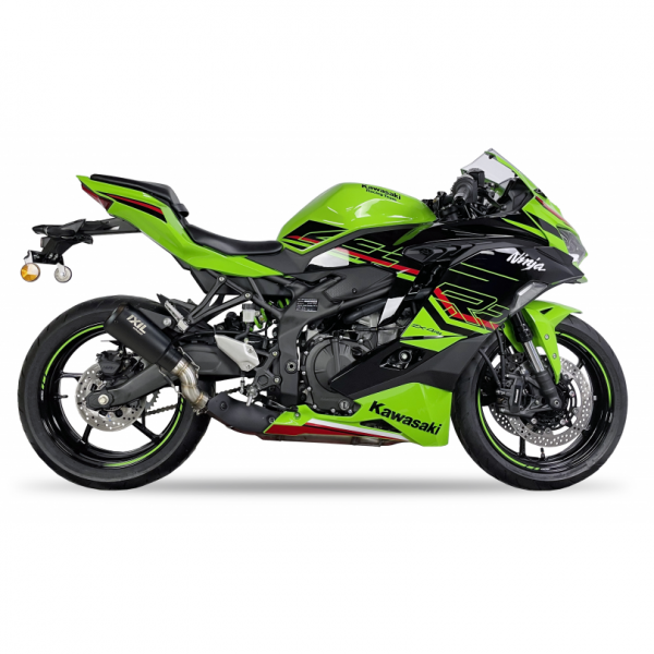 IXIL RB SLIP ON-RACE XTREM BLACK FOR KAWASAKI NINJA ZX-4R 2023-2024 PART #  CK7242RB