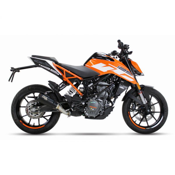 IXIL RB SLIP ON-RACE XTREM BLACK FOR KTM DUKE-RC 125 2021-2023 PART # CM3257RB