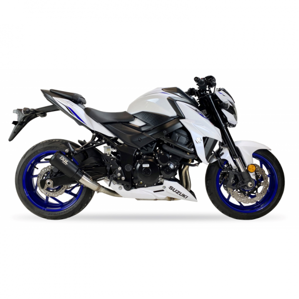 IXIL RB SLIP ON-RACE XTREM BLACK FOR SUZUKI GSR 750 2021-2023 PART # CS8262RB