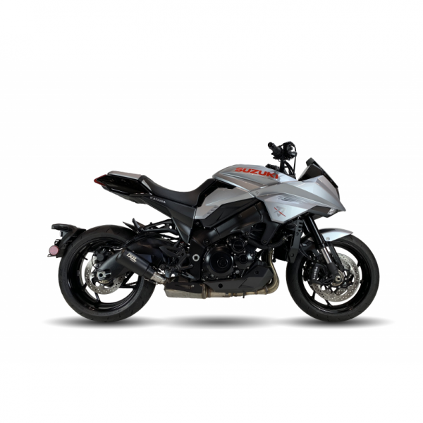 IXIL RB SLIP ON-RACE XTREM BLACK FOR SUZUKI KATANA 1000 2021-2023 PART # CS8210RB