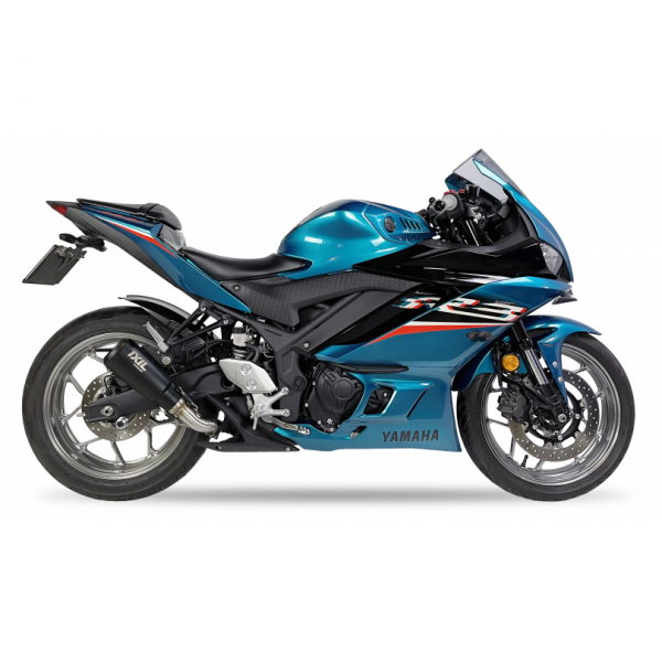 IXIL RB SLIP ON-RACE XTREM BLACK FOR YAMAHA YZF R3 2021-2023 PART # CY9226RB