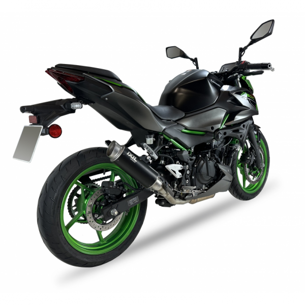 IXIL RC3B SPORT XTREM BLACK SLIP-ON FOR KAWASAKI Z 500 / NINJA 500 2024 PART #  GK7240BR
