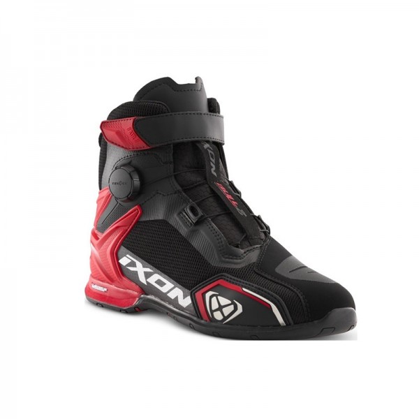 IXON BULL 2 AIR BLACK WHITE RED SHOES 