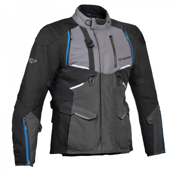 IXON EDDAS GREY BLACK BLUE JACKET