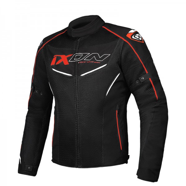 IXON FLICKER BLACK WHITE RED JACKET