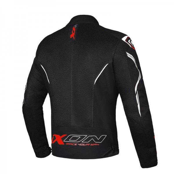 IXON FLICKER BLACK WHITE RED JACKET