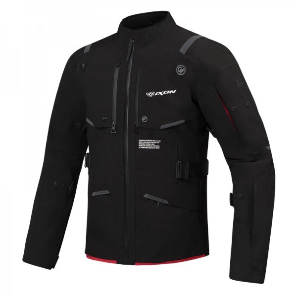 IXON M-SKEID BLACK RED JACKET