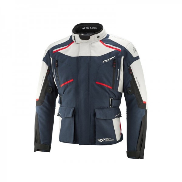 IXON MIDGARD C GREY NAVY RED RIDING JACKET