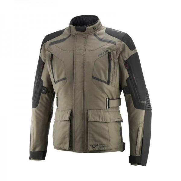 IXON MIDGARD KHAKI BLACK RIDING JACKET