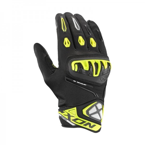 IXON MIRAGE AIR BLACK YELLOW GLOVES 