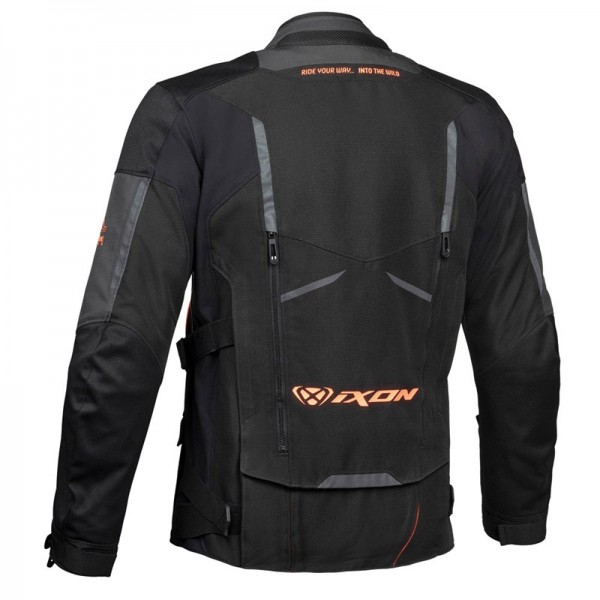 IXON RAGNAR BLACK ANTHRACITE ORANGE JACKET