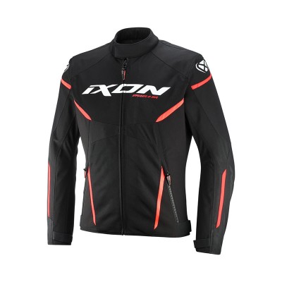 IXON STRIKER 2 AIR WP BLACK WHITE RED RIDING JACKET