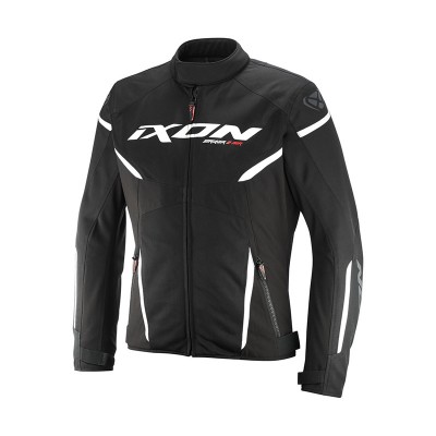 IXON STRIKER 2 AIR WP BLACK WHITE RIDING JACKET
