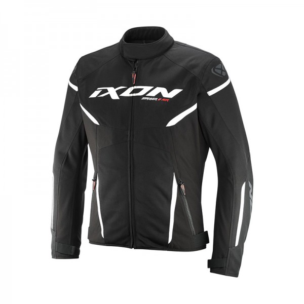 IXON STRIKER 2 AIR WP BLACK WHITE RIDING JACKET