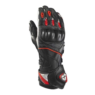 IXON TORNADO AIR WHITE RED GLOVES