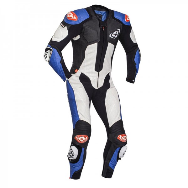 Ixon Vendetta Evo Black White Blue Suit