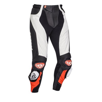 Ixon Vendetta Evo Leather White Red Pants